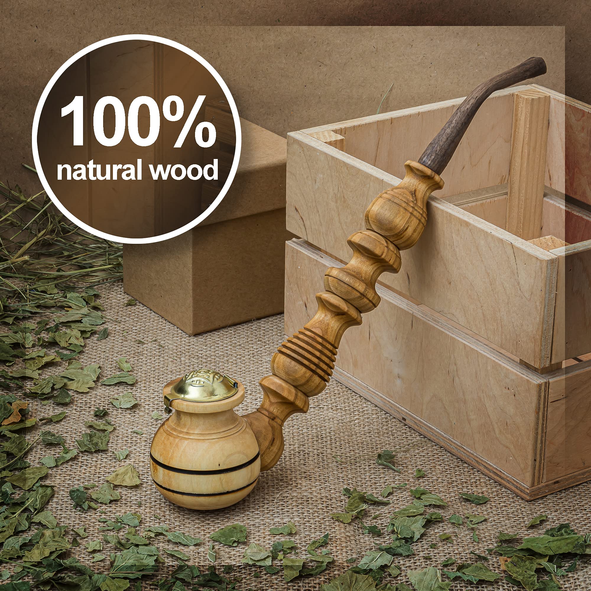 Amazon.com: Handmade Wooden Tobacco pipe (amber) : Health & Household